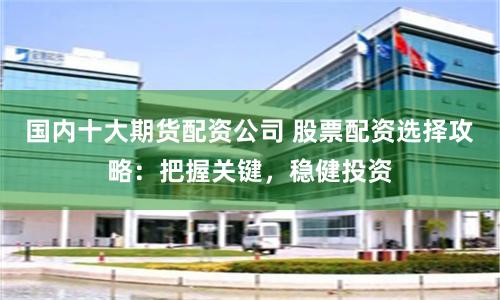 国内十大期货配资公司 股票配资选择攻略：把握关键，稳健投资